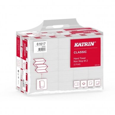 61617 Rankų servetėlės Katrin Classic Non Stop M2 Handy Pack 4000 lapų vienoje pakuotėje