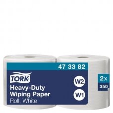 Neaustinės medž. šluostės rulonais Tork Heavy Duty 350 W2, 1sl., 473382