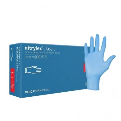 Nitrylex Blue L Mercator A100 pirštinės be pudros