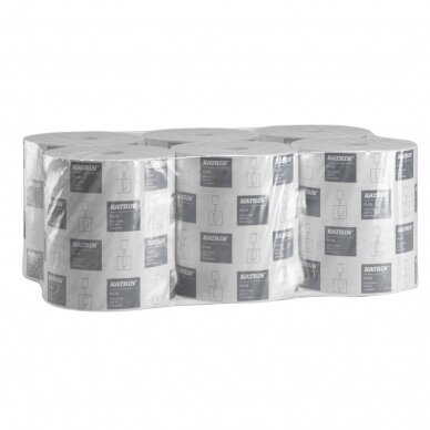 Popieriniai rankšluosčiai KATRIN Plus M Centrefeed,2658 rulone, 90m, 2 sl., celiuliozė 2