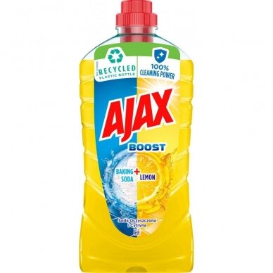 Universali valymo priemonė AJAX Boost Baking Soda + Lemon, 1000ml